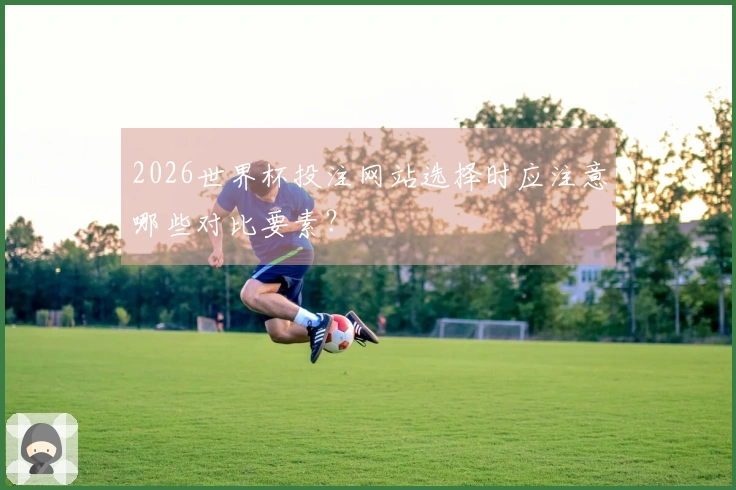 2026世界杯投注网站选择时应注意哪些对比要素？