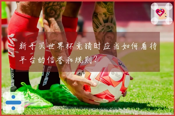 新手买世界杯竞猜时应当如何看待平台的信誉和规则?